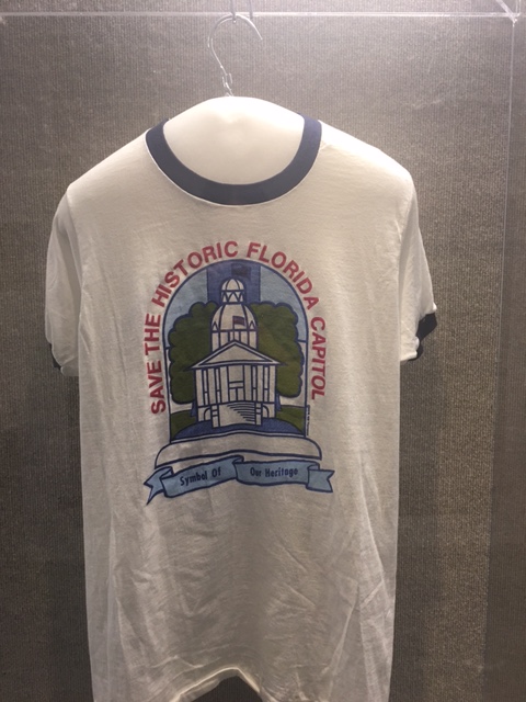 A t-shirt advocating to save the Historic Capitol as a symbol of Florida heritage.