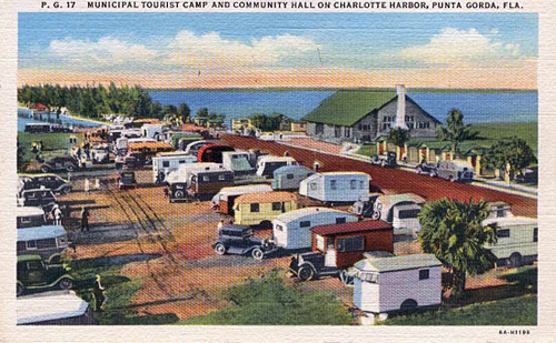 Tin Can Tourists - Municipal Tourist camp Ponta Gorda, Florida 