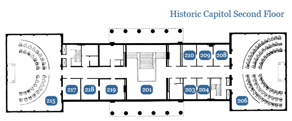 Map of Second Floor